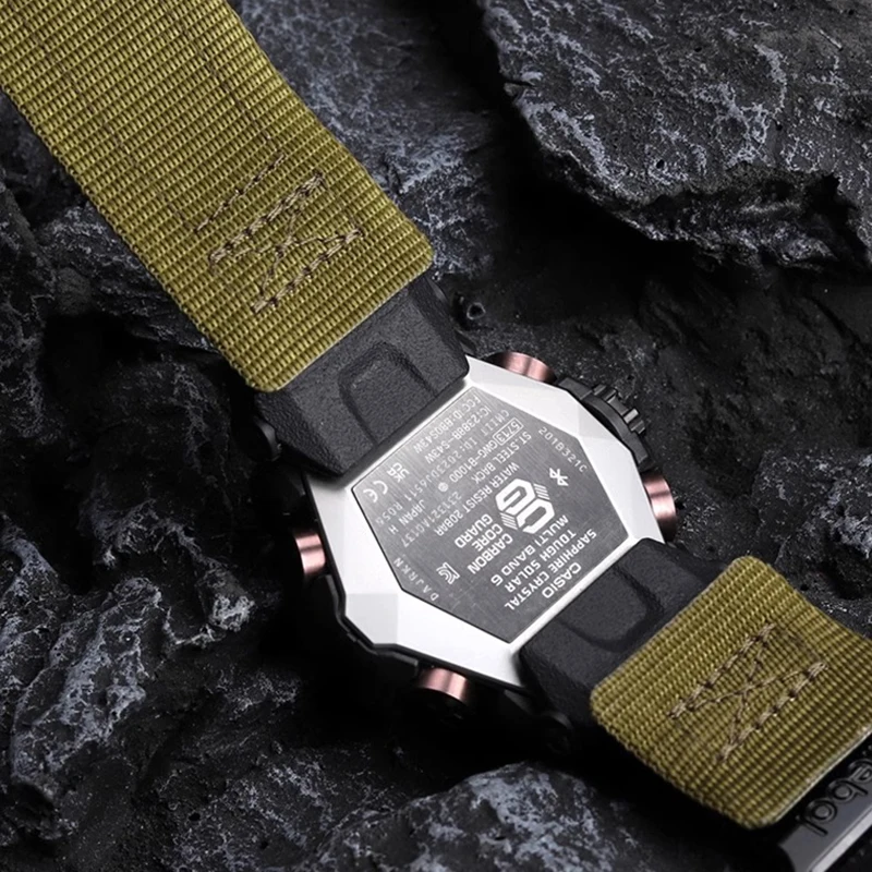 Enhanced Nylon Men's Watch Strap with Soft Breathable Adjustable Design