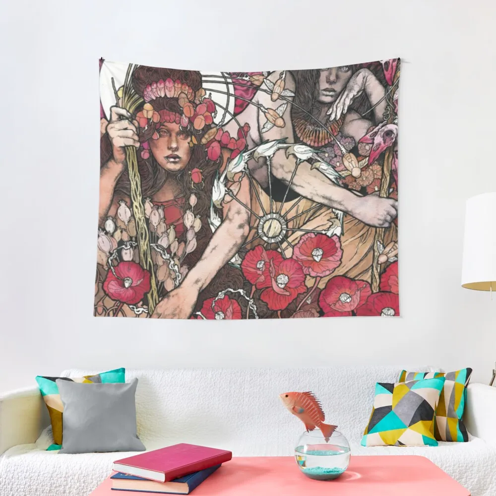 

Baroness: Red Tapestry Aesthetic Room Decorations Room Decore Aesthetic