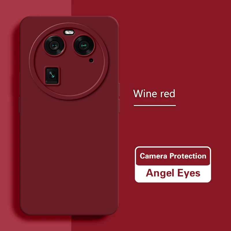 High-Quality Liquid Silicone Phone Case with Camera Protection and Angel Eyes Design