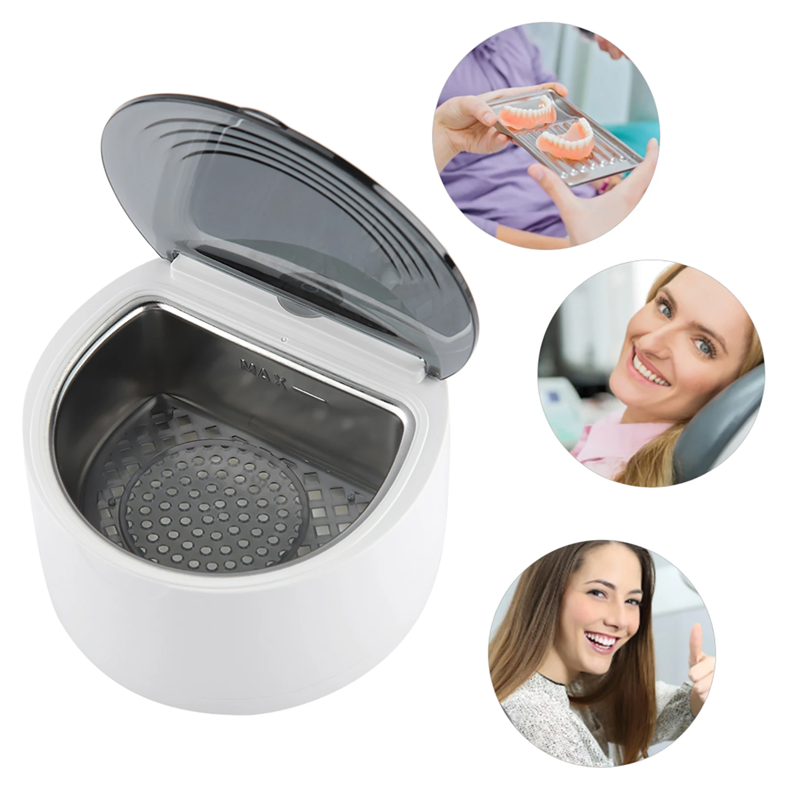 Description Picture 6 of itemDenture Cleaner Mouth Guard Cleaner Ultrasonic Denture Cleaner Retainer Mouth Guard Cleaning Machine Ultrasonic Retainer Cleaner