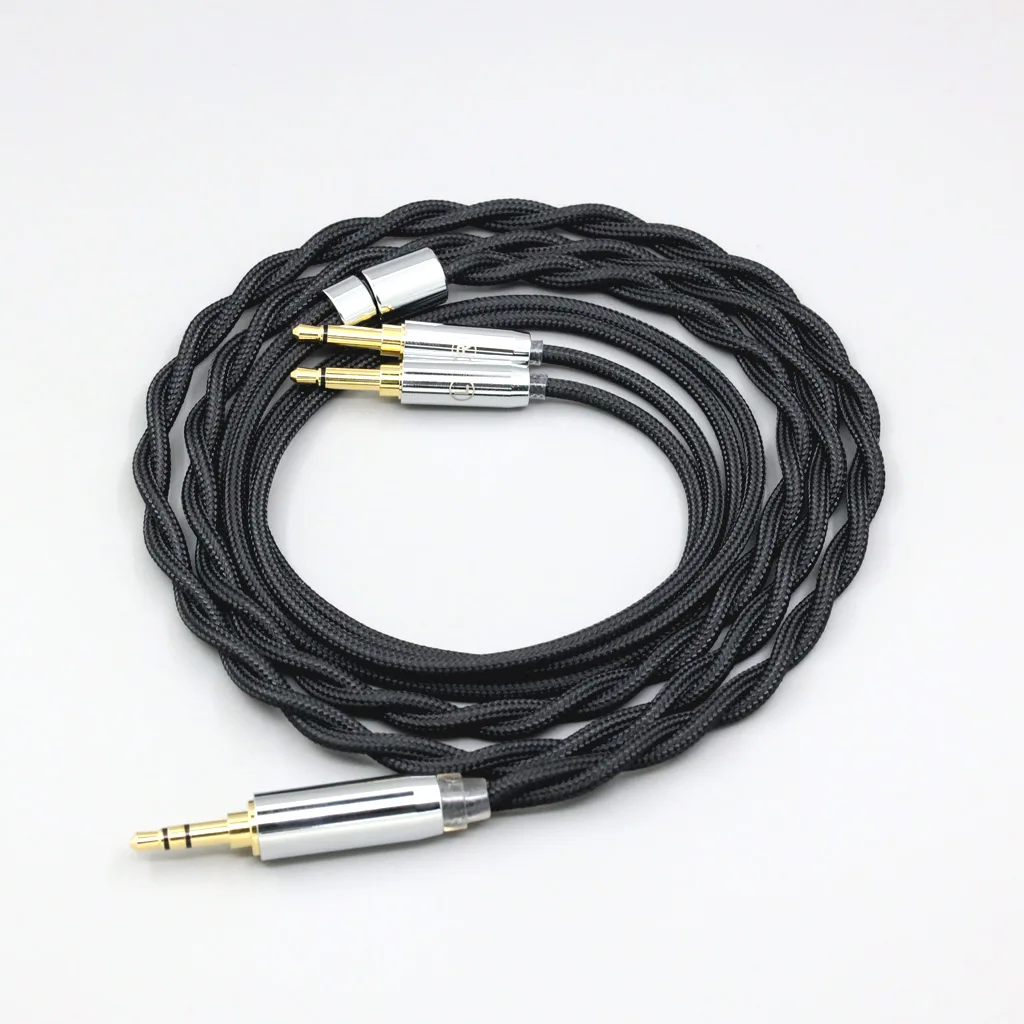 Pure Silver Nylon Shield Cabo para Hifiman Sundara Ananda 99 Grafeno Paládio Ouro He1000se v2 He6se He400se He35 Ln008293 - Image 4