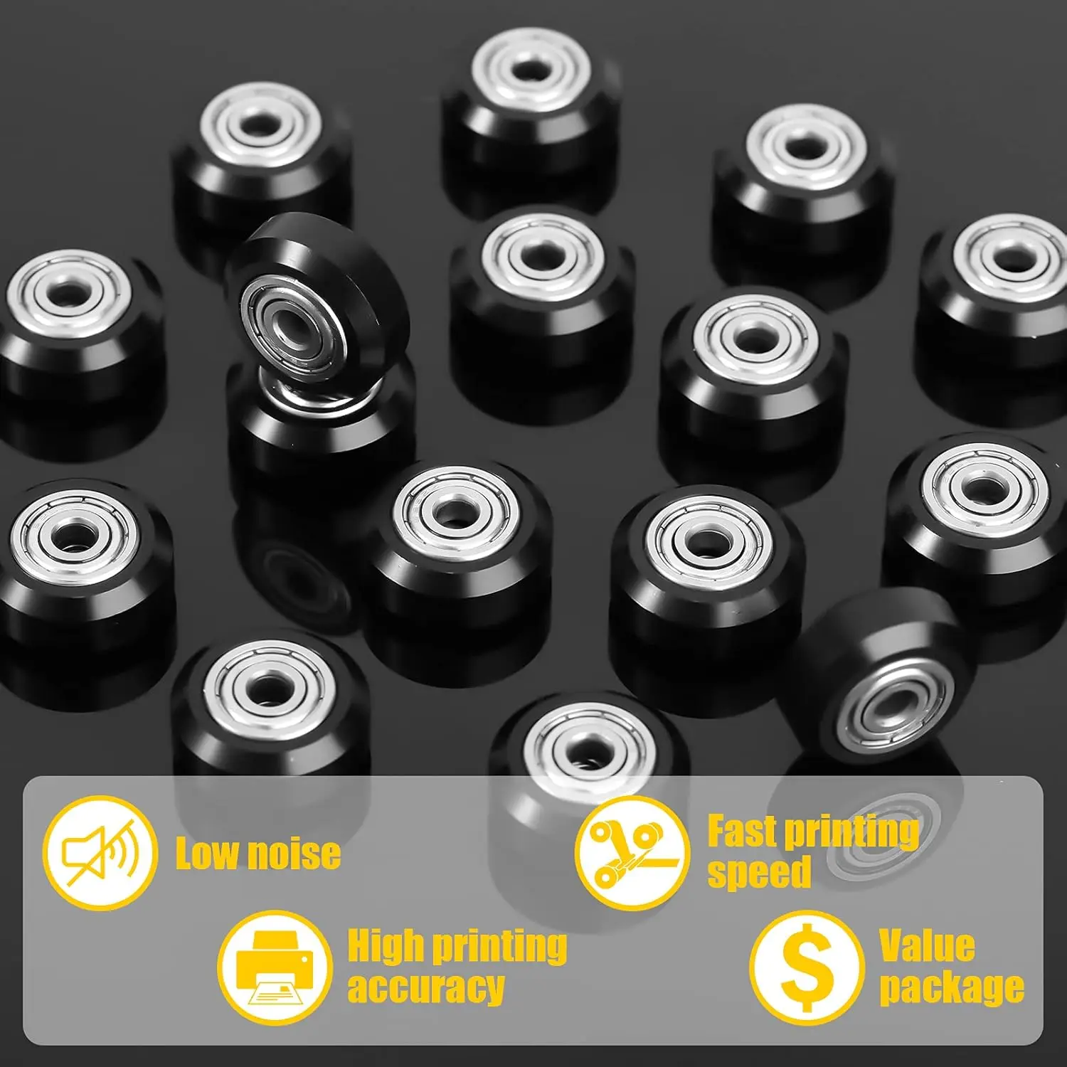 Creality Offizielles POM-Rad-Kunststoff-Riemenscheiben-Linearlager für 3/Pro/Max/Ender 3 V2/Ender 3 S1/Ender 5/CR10-Serie 3D-Drucker – Detail 1