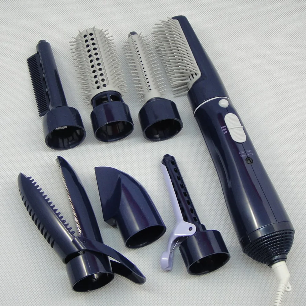 Description Picture 3 of itemNew 7 In 1 Multifunctional Hair Dryer Comb Straight Curl Dual-use Home Hair Styling Tool Set
