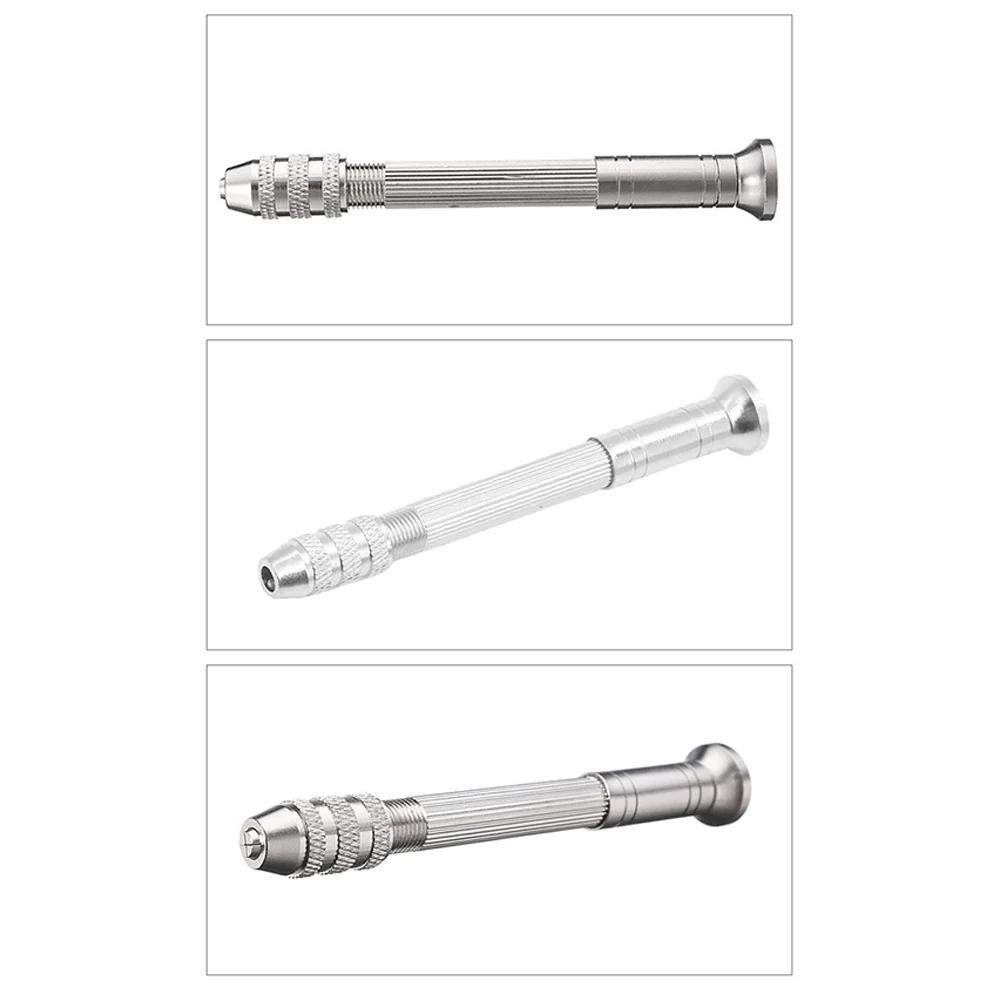 0.3-3.2mm Mini Micro Hand Drill Aluminum Alloy Woodworking Drilling Tool For Models Hobby DIY Drilling Rotary Tool