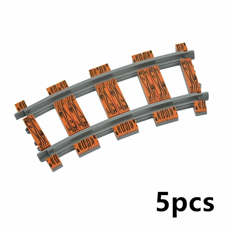 City Train Rail Tracks and Railway Building Block Set - Creative DIY Brick Toys