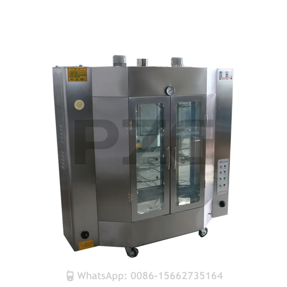 Heavy Duty 24pcs LPG Gas Roasted Chicken Oven Equipment Rotary Roasting Chickens Grill Machine Roast Duck Oven 4