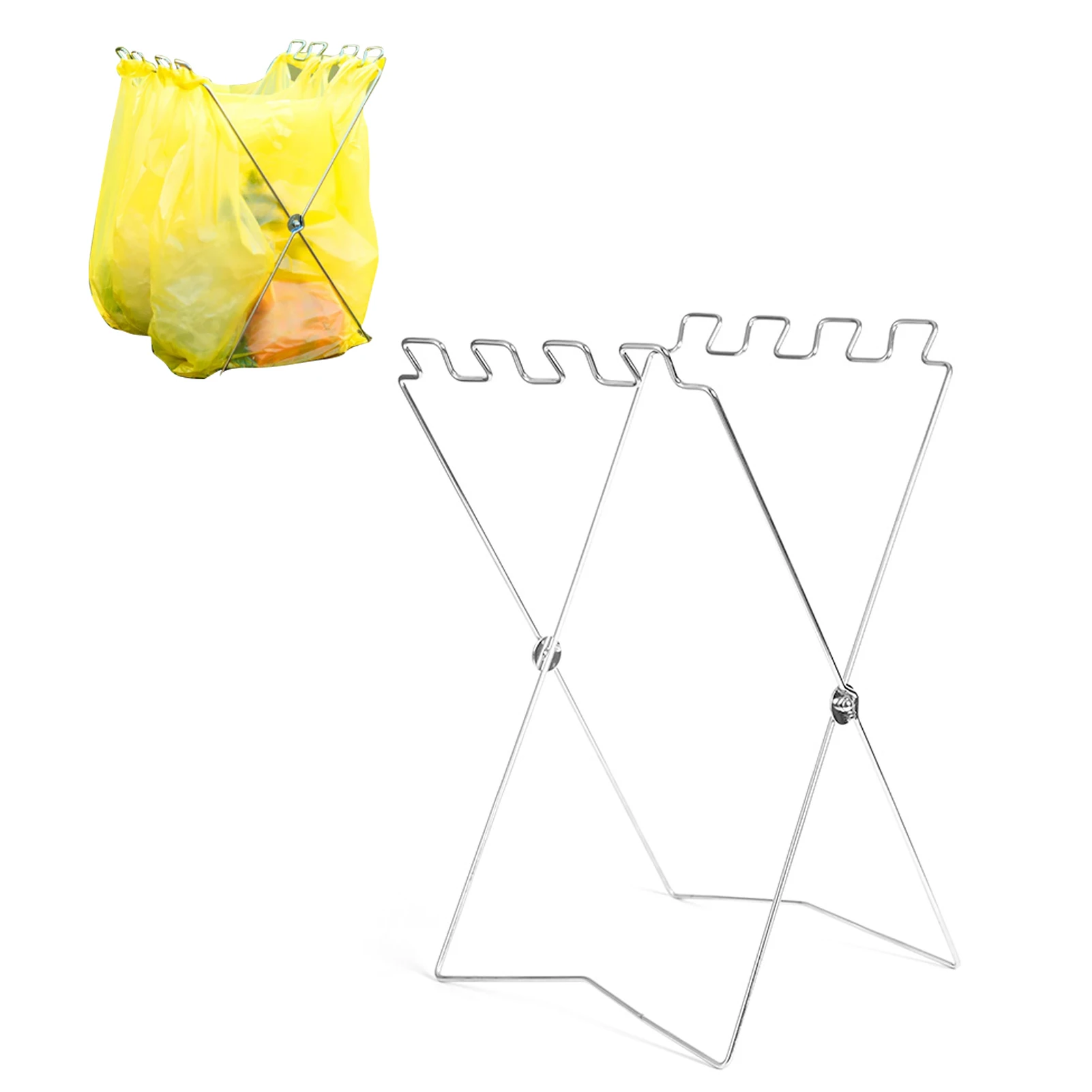 Garbage Bag Rack Stack Garbage-Bag-Shelf-Collapsible-Rubbish-Bag-Shelf-Trash-Bag-Rack-Holder ...