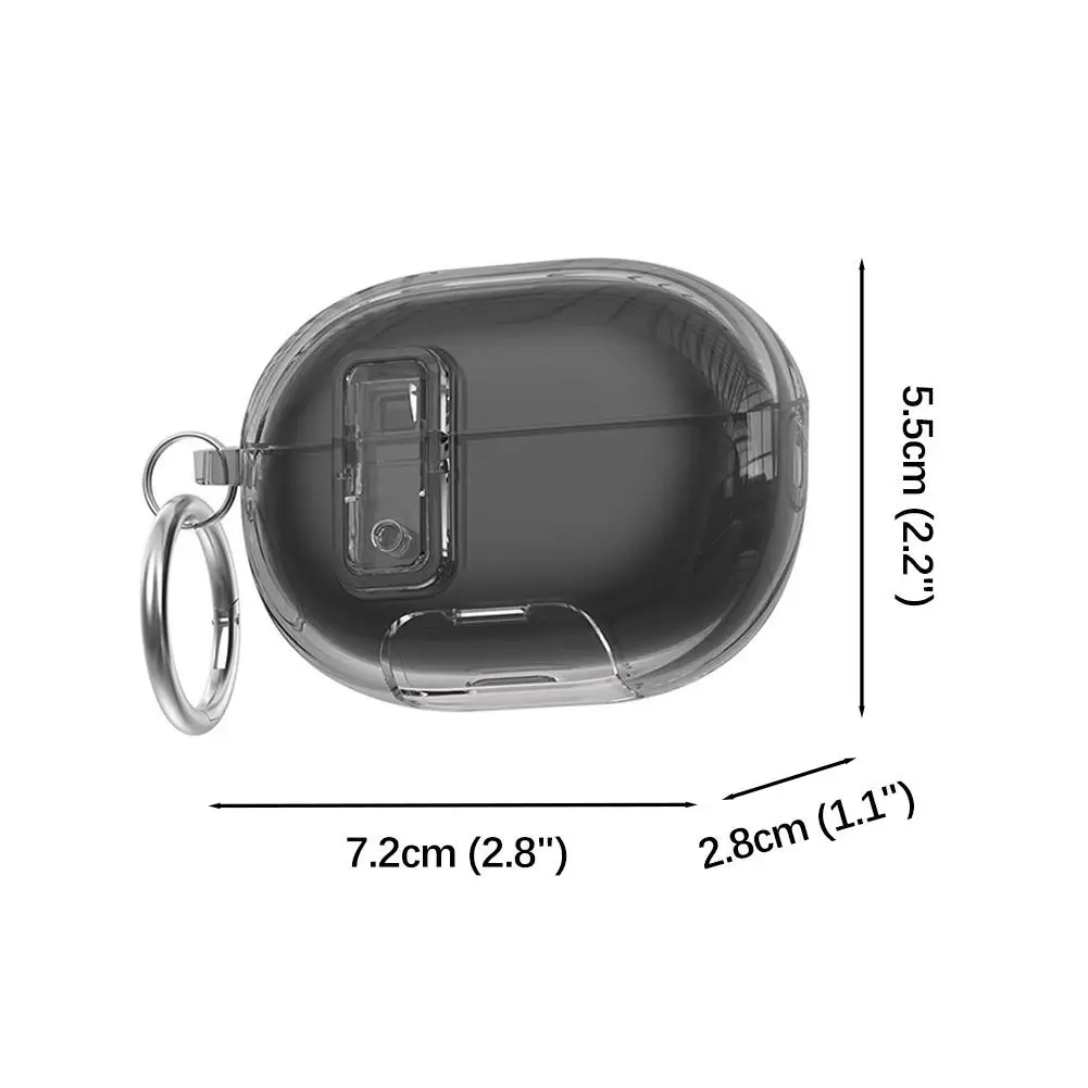 Luxury Designer Transparent TPU Earphone Case with Enhanced Security Lock and Phone Stand Feature