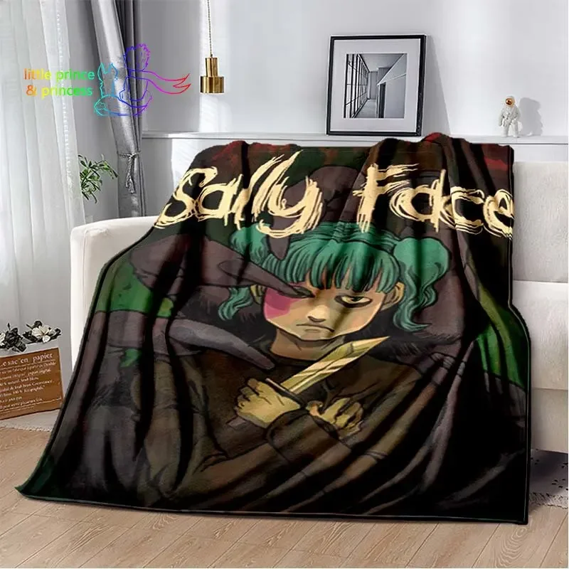 Sally Face Blanket Game Blankets Sofa Cover Flannel Decoration Gifts for Kids and Adults Throw Blanket for Home Outdoor Quilt 5