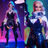 In Stock Elephant TOYS 1/6 ELE9002 Female Spider Woman Gwen Mobile Eye Light Eye Head Carving Full Set 12in Action Figure Model