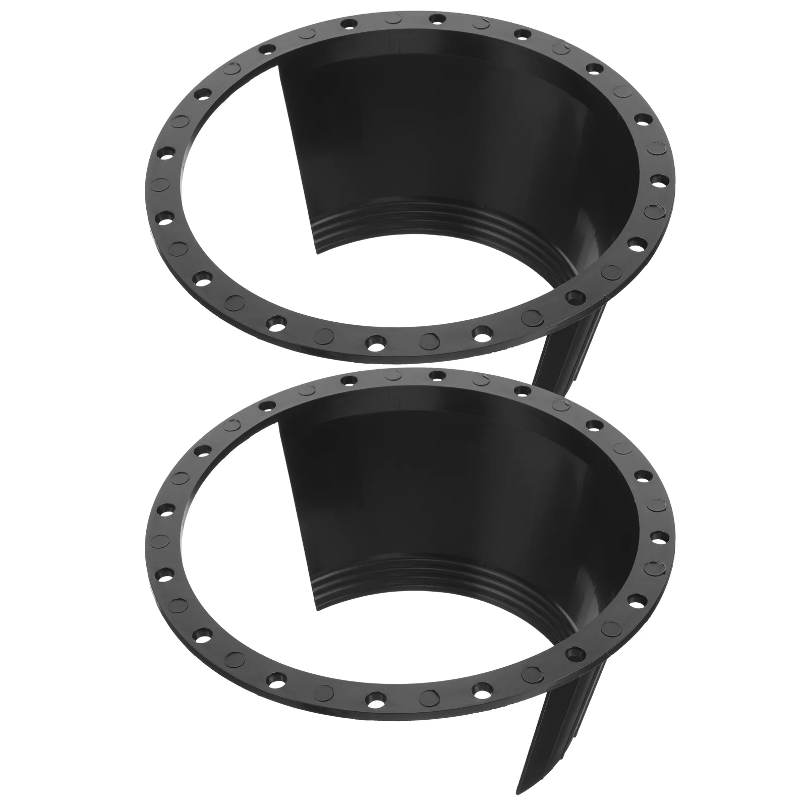 

2 Pcs Adapter Waterproof Cover 65-inch Speaker Car Pad 2pcs (black) Speakers Plastic Tool Spacers Ring