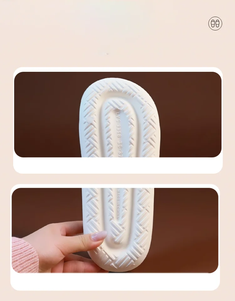 Neue 6cm Flatform Chunky Slippers für Damen, Sommer Anti-Geruch-Slides, Leichte Plateau-EVA-Schuhe für Zuhause, Draußen und Strand – Detail 7