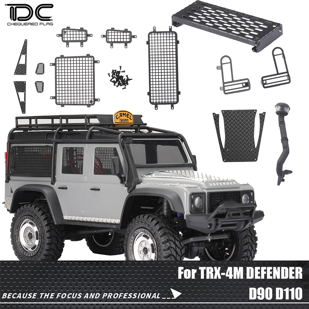 Levigo RC Mudguards For Traxxas TRX-4M Defender - Front Rear Protection Set 1/18 Scale