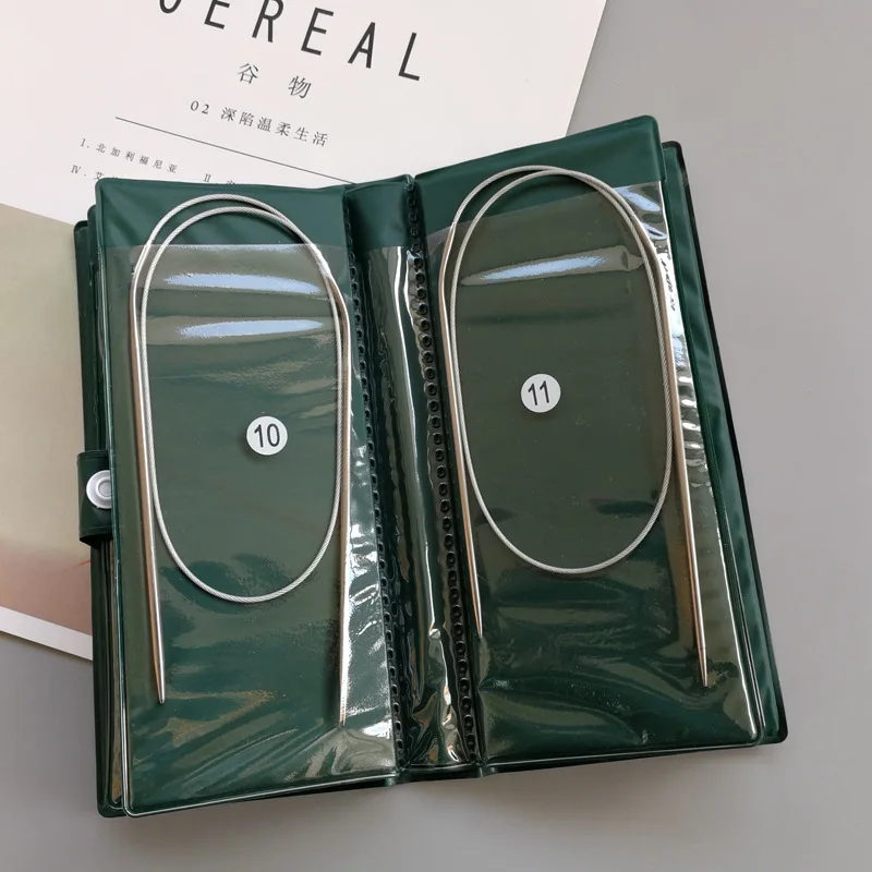 Lana Grossa Vario verwisselbare rondbreinaalden set 4 Naturale 11,5 cm | Exclusieve rondbreinaalden set
