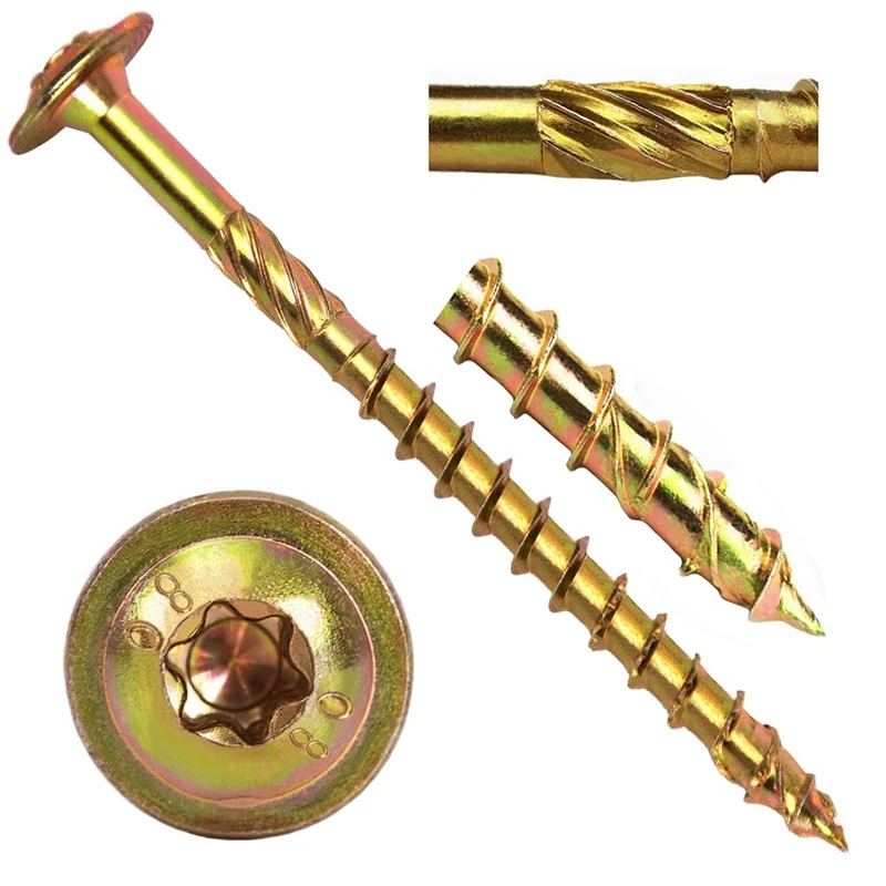 

New Wood Screws Structural Delay Screws T30 Drive Zinc Structural Delay Screws-Modified Truss Washer Head