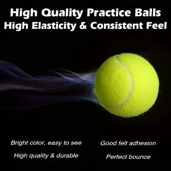 3 Pcs Of Advanced Training Tennis-durable And Highly Elastic-very Suitable For Beginners Rubber Tennis 5