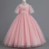 Shiny Toddler Stunning Little Big Girls Off Shoulder Sequined Princess Flower Girl Birthday Party Pageant Dress Floor Length 551 6