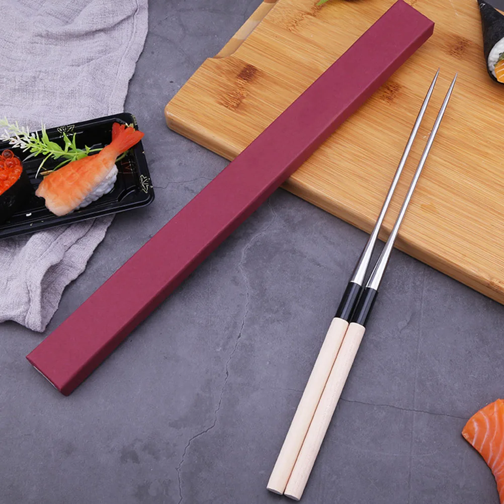 2Pcs Sashimi Chopsticks Japanese Style Travel Cutlery Moribashi Serving Utensils For Octopus Sushi Cooking Dinnerware cutlery set