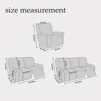 Stretch PU leather waterproof Recliner Cover Couch Cover for Recliner Sofa chair Cover 2