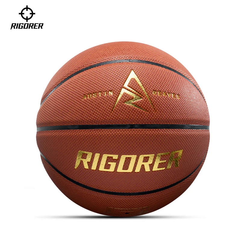 Rigorer Size 7 Standard Basketball No.7 - Austin Reaves Signature, Moisture Absorbent PU, Model Z123320110