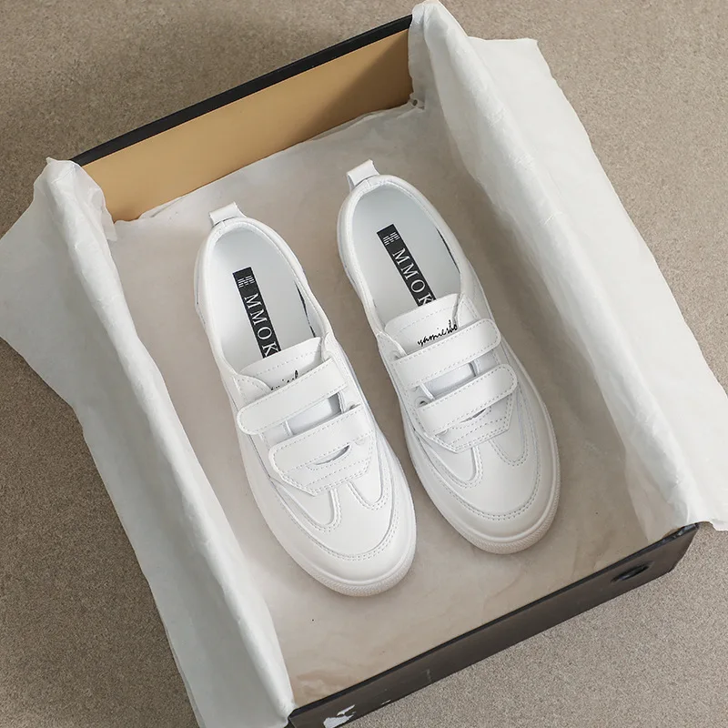 

Women's Vulcanize Shoes Off White Shoes New Korean Fashion Student JK Flat Bottom Girls Shoes White Casual Sneakers Womens Shoes