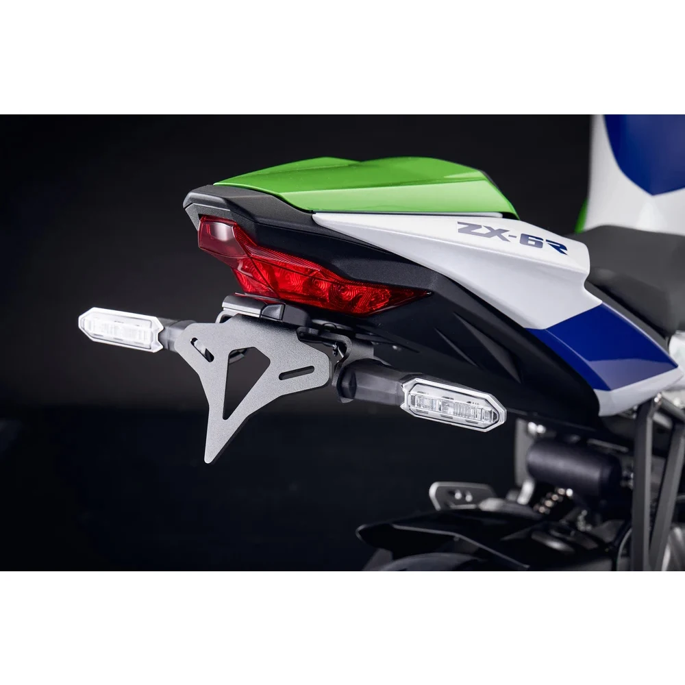 가와사키 닌자 ZX-6R (2024-2026) 오토바이 리어 숏 테일 스톡 타이디 번호판 홀더 테일스톡 브래킷 키트