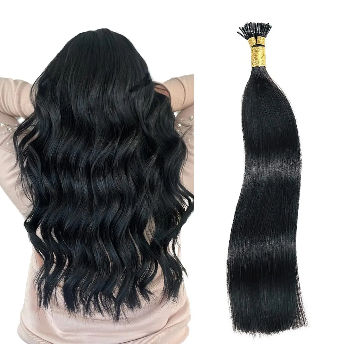 extensoes-retas-do-cabelo-do-osso-eu-derrubo-extensoes-do-cabelo-preto-natural-cabelo-humano-de-remy-100g