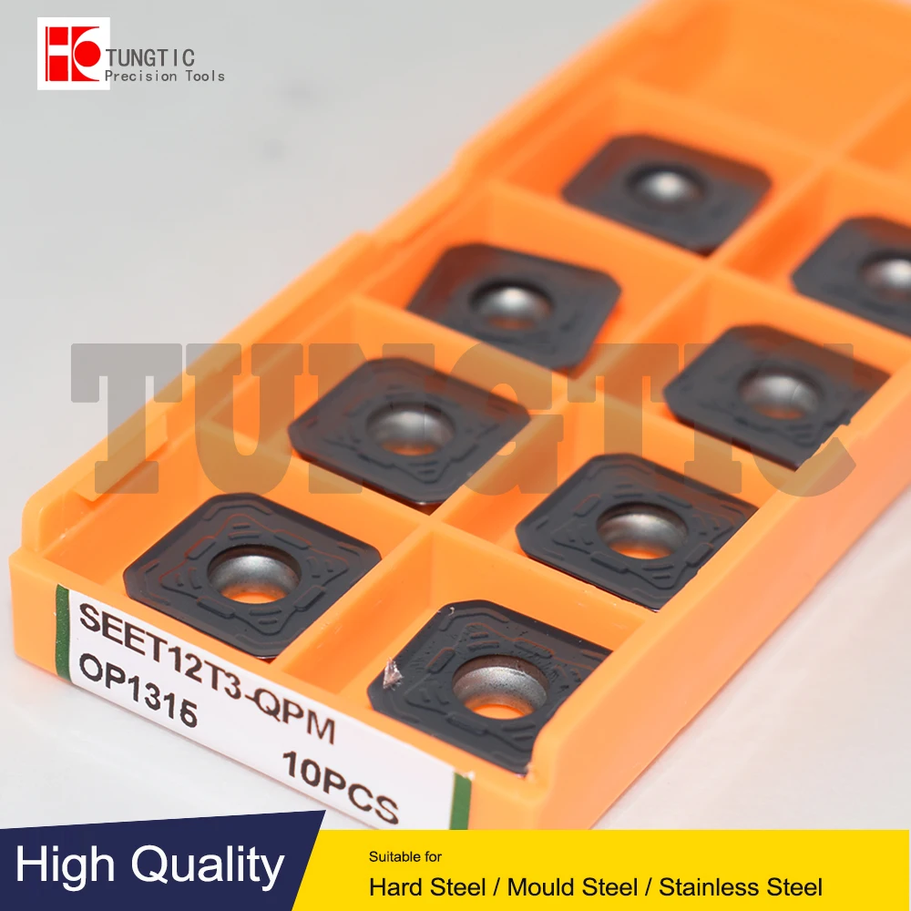 

SEET12T3-QPM OP1315 Milling Cutter CNC Insert Lathe Cutting Tool Lathe Machining Metal Turning Tools SEET12T3 SEET 12T3