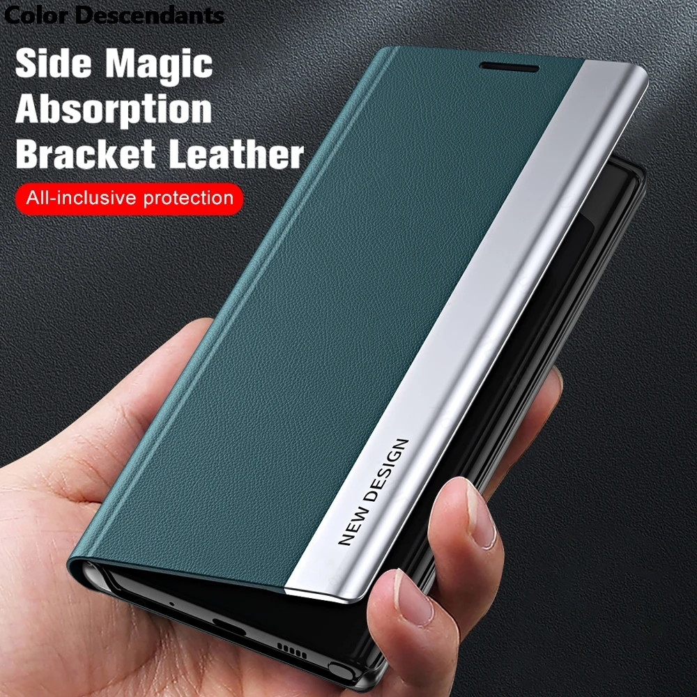 Luxury 6D Electroplated Leather Flip Case For Xiaomi Redmi 13C Poco C65 4G Magnetic Book Stand Coque Redmi13C PocoC65 4G Cover 5