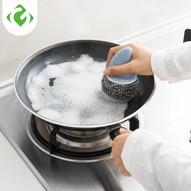 Stainless Steel Scrubbers Cleaning Ball Utensil Scrubber Metal Scrubber  Scouring Pads Ball For Pot Pan Dish Wash ( 1 - 6 Pcs ) - Cleaning Brushes -  AliExpress