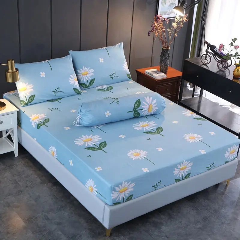 Non-slip Bed Single Piece Simmons Protective Cover Mattress Cover Bedspread Bed Skirt Dust Cartoon Shooting Star Pattern mattress cover