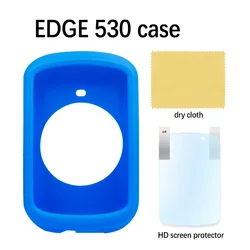 Garmin Bike Computer Silicone Protective Case with Screen Film (530 blue)