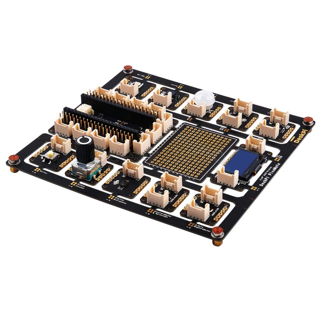 Placa de Expansão do Picomate de Deskpi para o Pico e o Pico da Framboesa com Cabeçalhos Pré-soldados do Pino aa Suporte da Bateria - Imagem 5