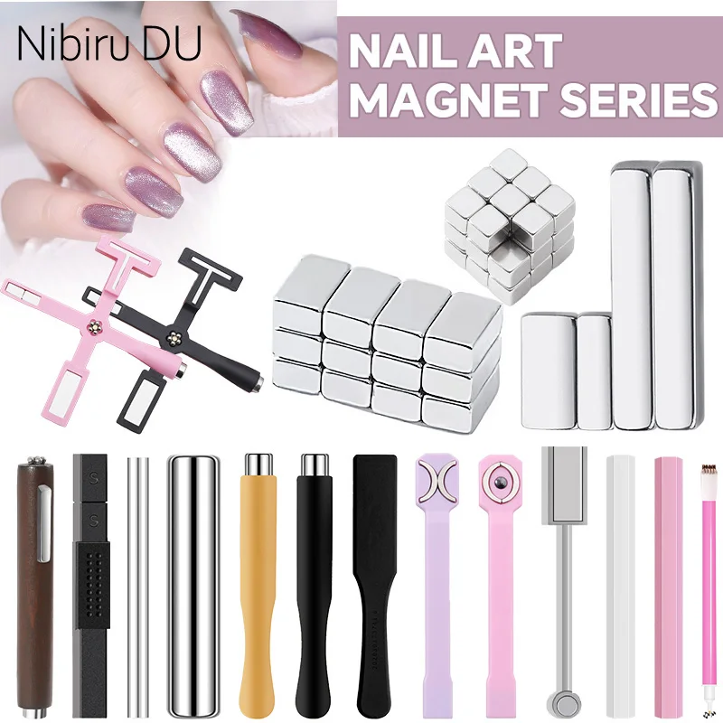 Magnetic Nail Art Tools Nail Art Cat Eye Magnet Multi-Functional Multi-Size Super Strong Professional/DIY Magnetic Tool for Nail Styling Design