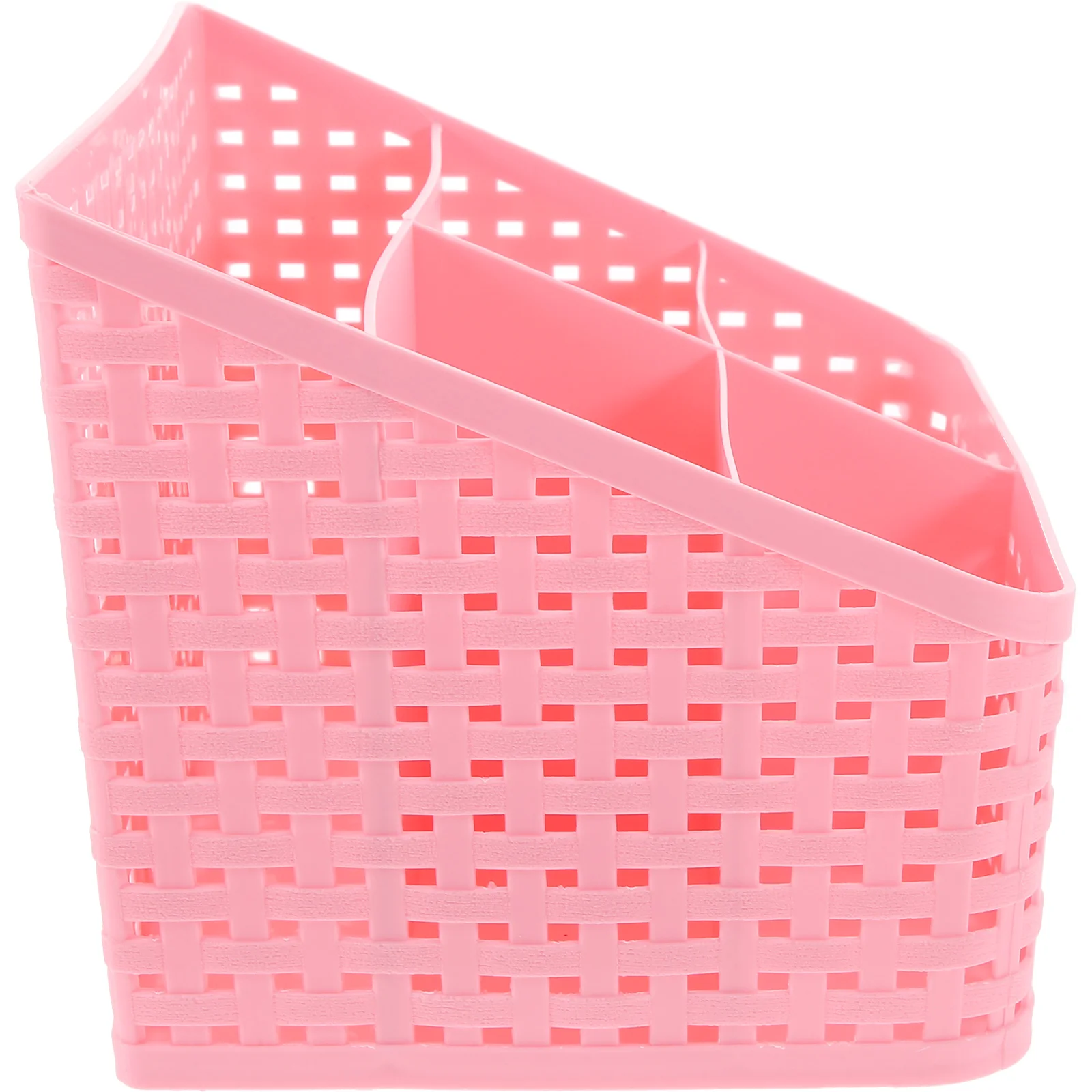 

Ящик для хранения большой емкости, имитация ротанговых корзин, ящик, пластиковый полый Рабочий стол корзина для хранения мелочей ()