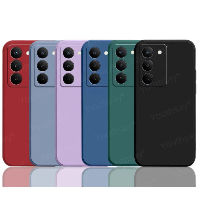 Liquid Silicone Soft TPU Phone Bumper Case Cover - Original Protective Shell