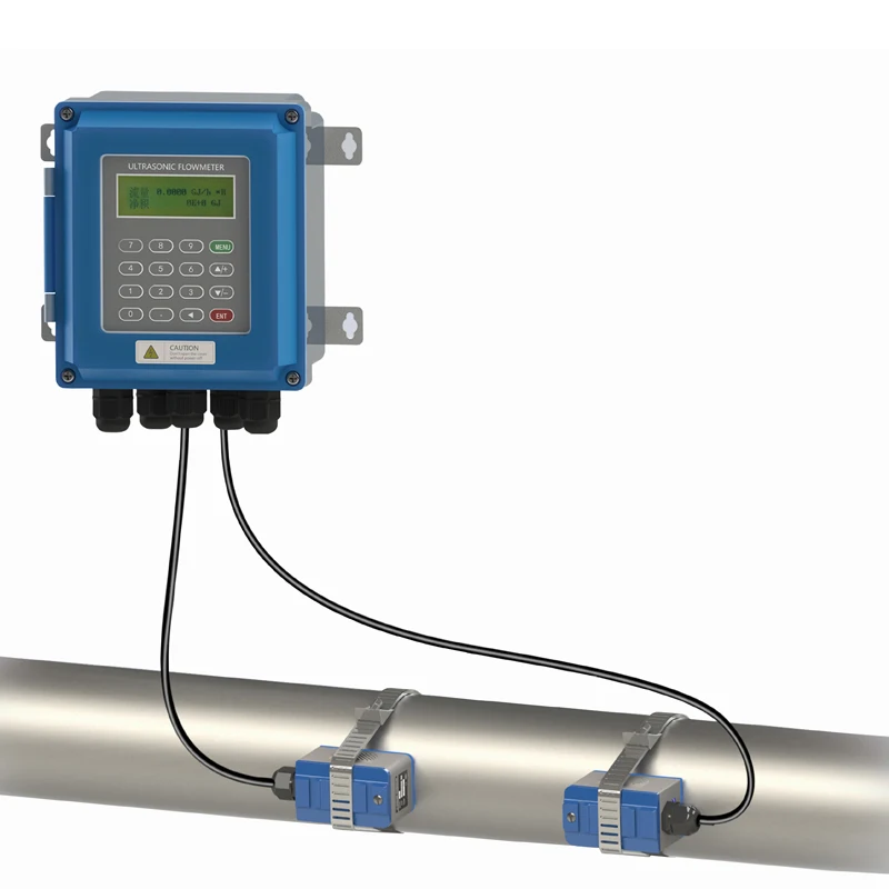 TUF-2000B Ultrasonic Liquid Flowmeters TS-2 TM-1 TL-1 (DN15-6000mm) Wall-Mounted Type RS485 Communication and ModBus Protocol
