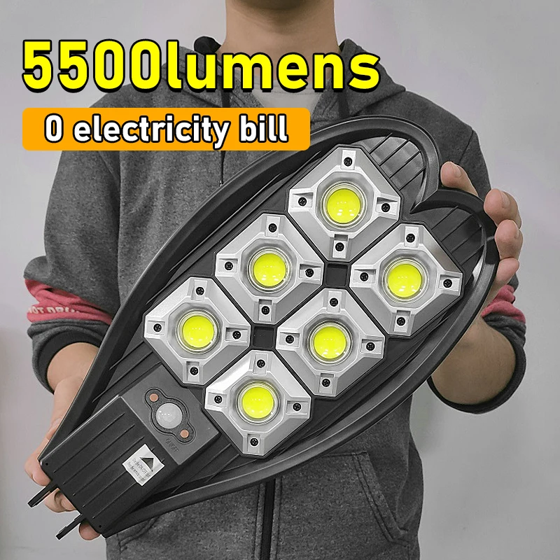5500 Lumens Newest Solar Led Light Outdoor Lamp Of Motion Sensor 4 Mode Waterproof Garden Street Yard Lantern | Освещение