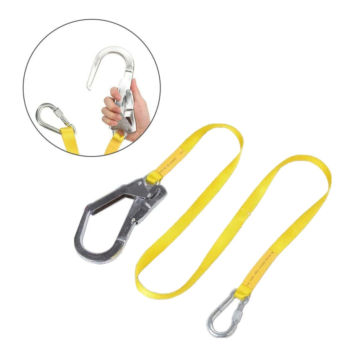 

Безопасный шнурок, уличный ремень для скалолазания, шнурок с защитой от падения с карабинами