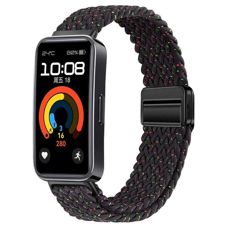 Nylon Braided Adjustable Magnetic Buckle Bracelet Wristband Accessory