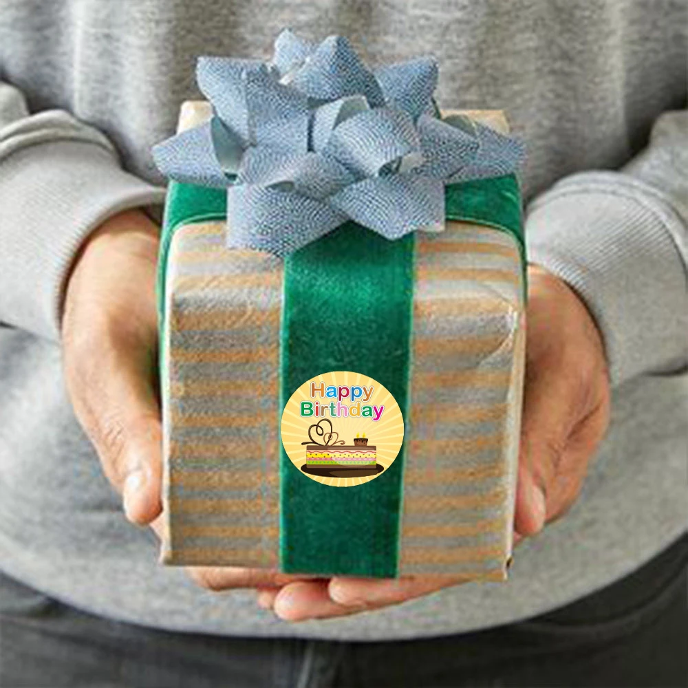 50-100 stücke alles Gute zum Geburtstag Aufkleber Geschenk verpackung Versiegelung etikett DIY Party Dekoration selbst klebende handgemachte Schreibwaren Aufkleber – Detail 15