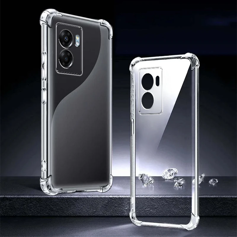 Shockproof Clear Silicone Phone Case - Transparent Back Cover