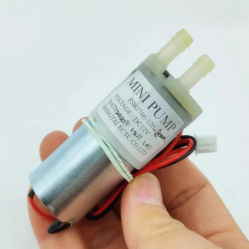DC12V Micro 370 Motor Water Pump Self Priming Diaphragm Pump Silent 0.8L/min Large Flow