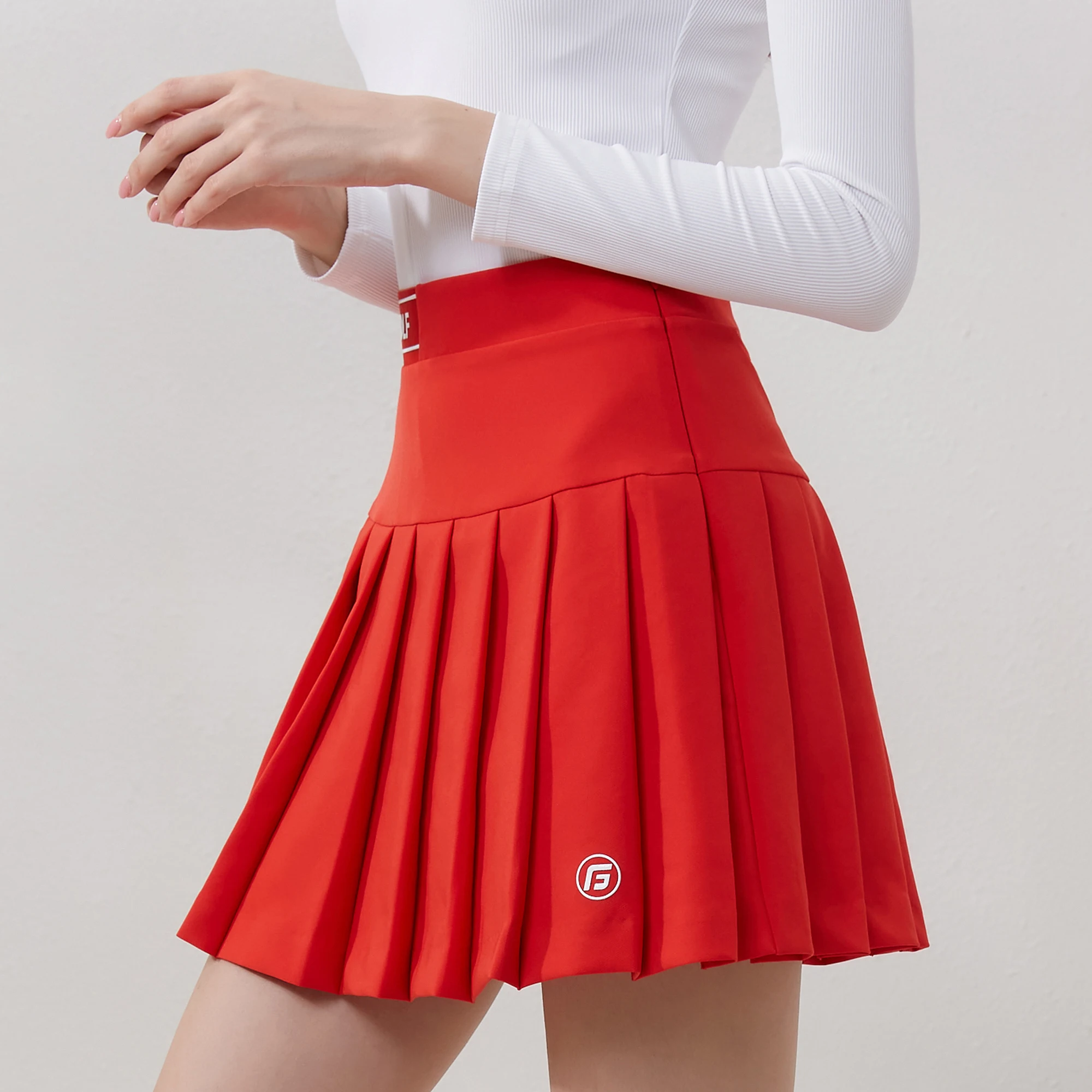 Golf Autumn and Spring Women Skirt Elastic Causal Sports Pleated Short Skirts With Pants inside Ladies Golf Tennis Wear