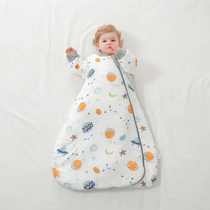 Sleeping Bag For Baby Cotton Wearable Blanket Sleepsack Boy Girl Clothes Baby kick-proof quilt 0-24Months Lamb Down Sleep