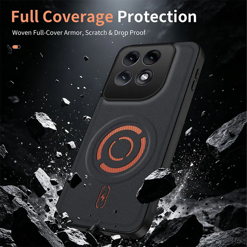 Luxury Magnetic Silicone Shockproof Protective Phone Case