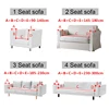 Real Velvet Sofa Cover Fabric Elastic Couch Cover Cheap Seat Sofa Covers L Shape Sectional Sofa Slipcovers 1/2/3/4 Seat For Home 2