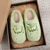 Christmas Plush Slippers Women Winter Warm Cute Home Green Haired Monster Slippers Funny Non Slip Cotten Shoes New Year Gift 2