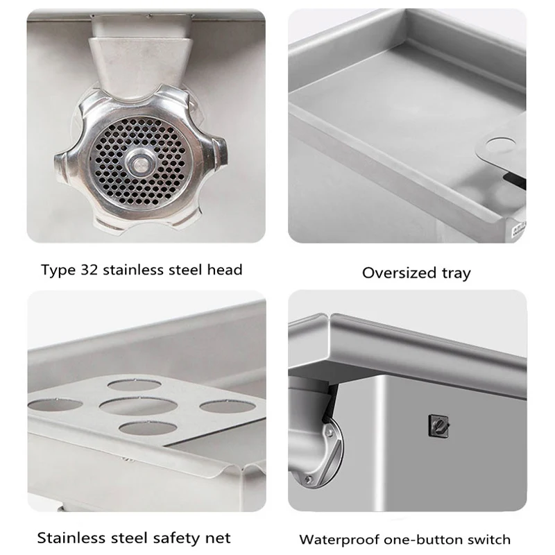 Electric Meat Grinders Splitting Minced Bone Fracture Slice Machine Fish Pork Chopper Food Processor Ground Meat 6