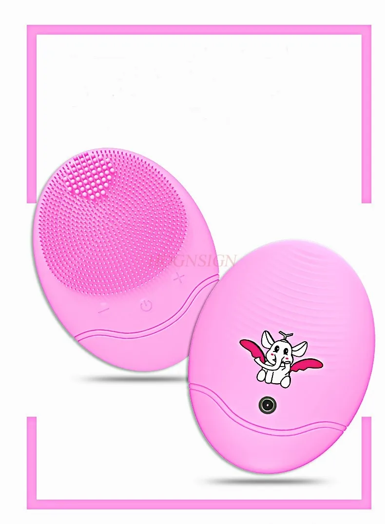 

Электрический силиконовый перезаряжаемый очиститель для лица, полностью водонепроницаемый очиститель для лица, очиститель пор